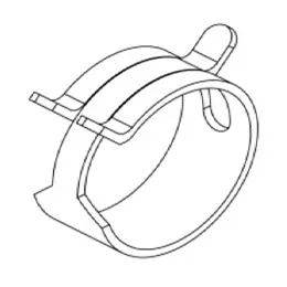 Free Returns Clamp, Hose, 1/2In Band
