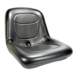 High Back Seat 15" Black PVC Vinyl Exclusive Offer