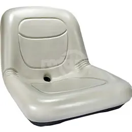 High Back Seat 15" Gray PVC Vinyl Premium