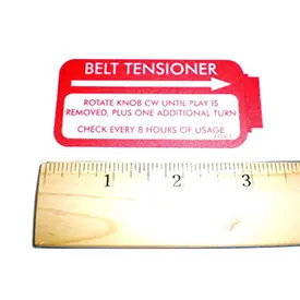 (Nr) Belt Tensioner Decal Factory Price