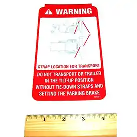 (Nr) Decal, Transport Warning Buy Today
